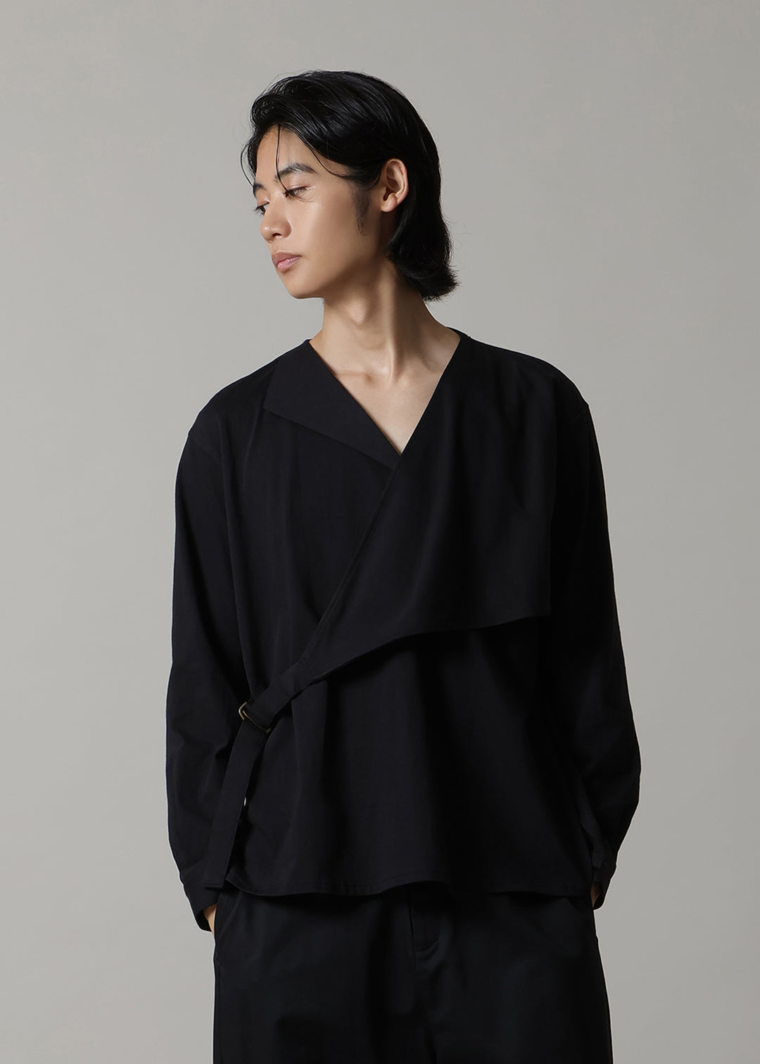 Yuragi Belted Shirt Organic Cotton