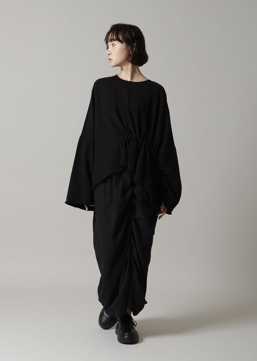 Rhythm Waist Gather Tops 20dt Khadi