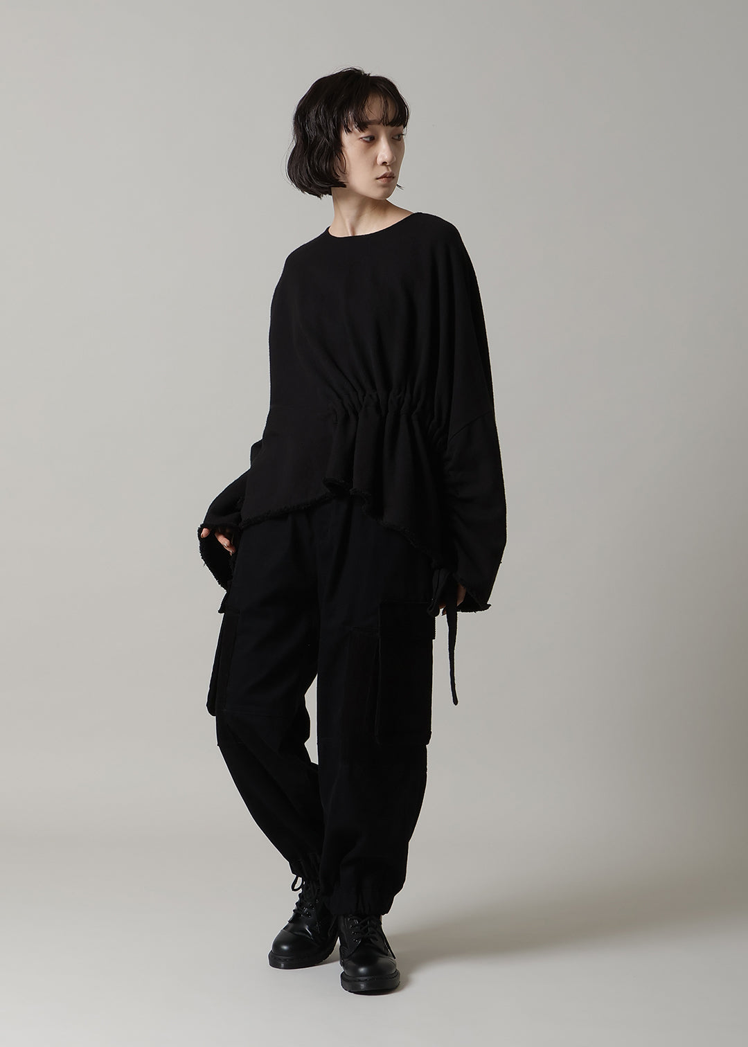 Rhythm Waist Gather Tops 20dt Khadi