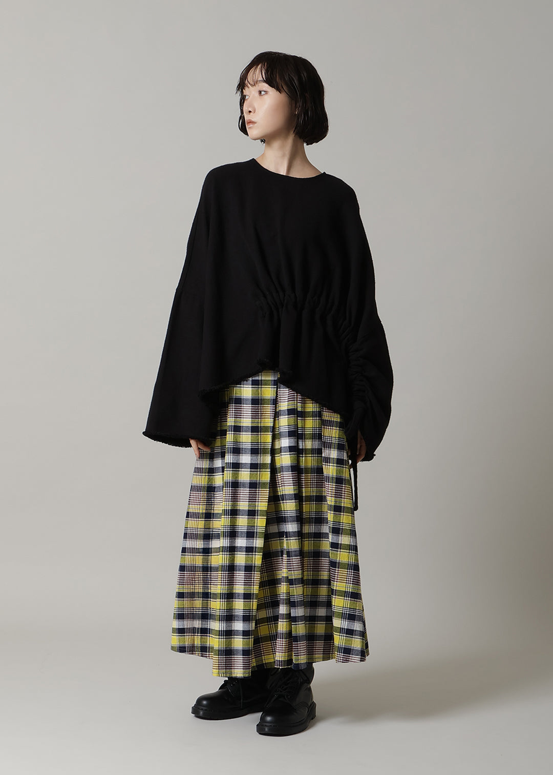 Rhythm Waist Gather Tops 20dt Khadi