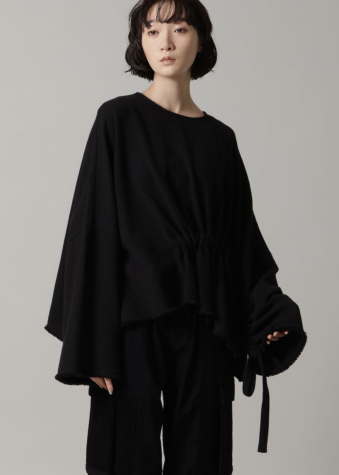 Rhythm Waist Gather Tops 20dt Khadi