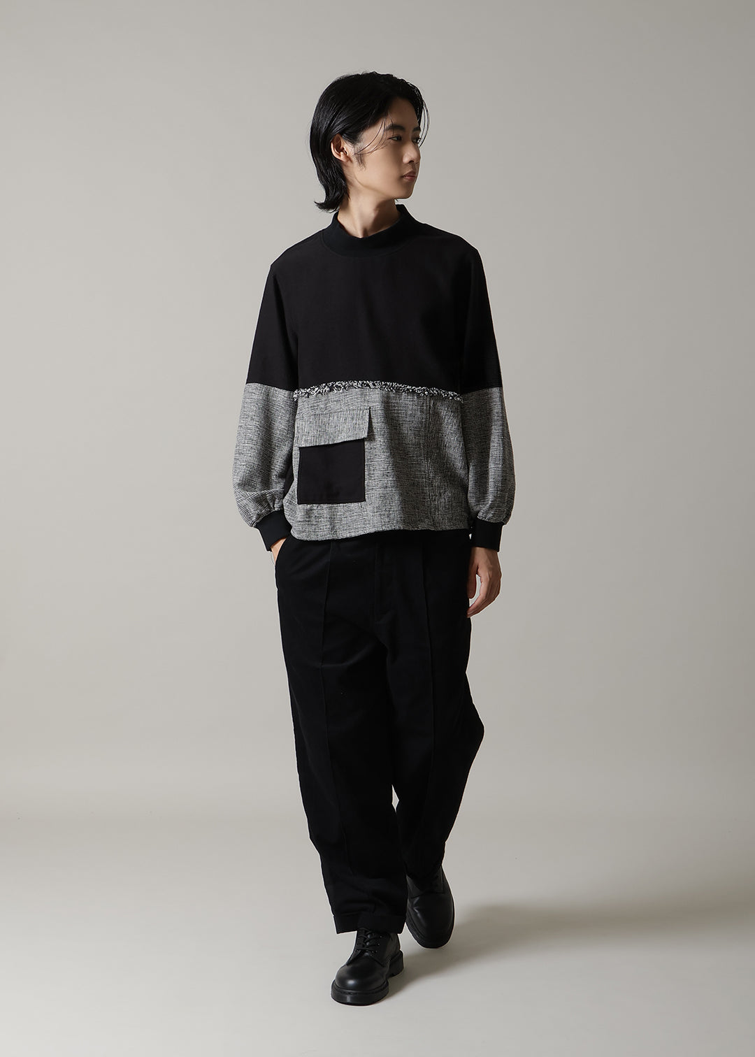 Play Patchwork Pullover Khadi