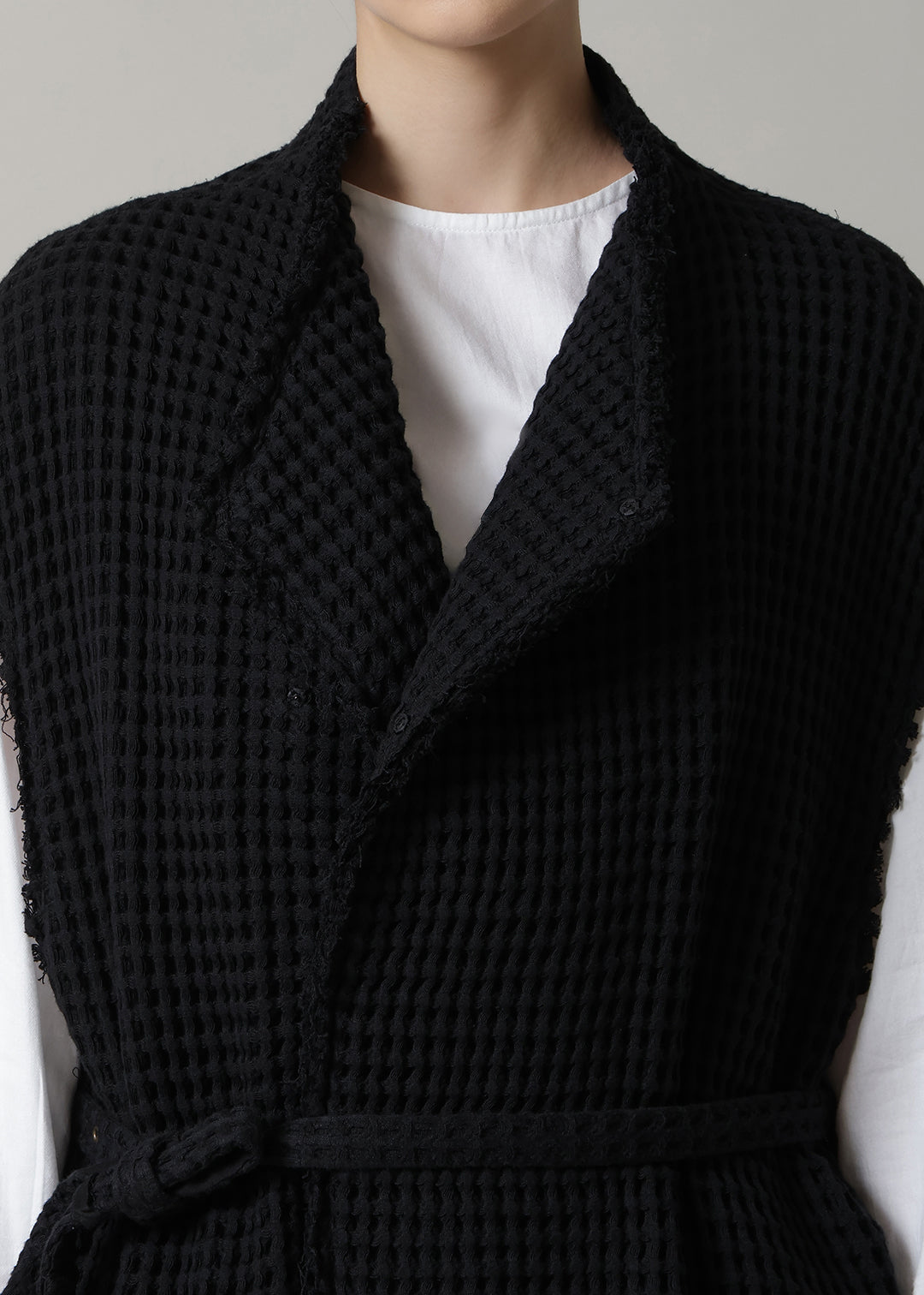 Yuragi Multi Gilet Waffle Gauze