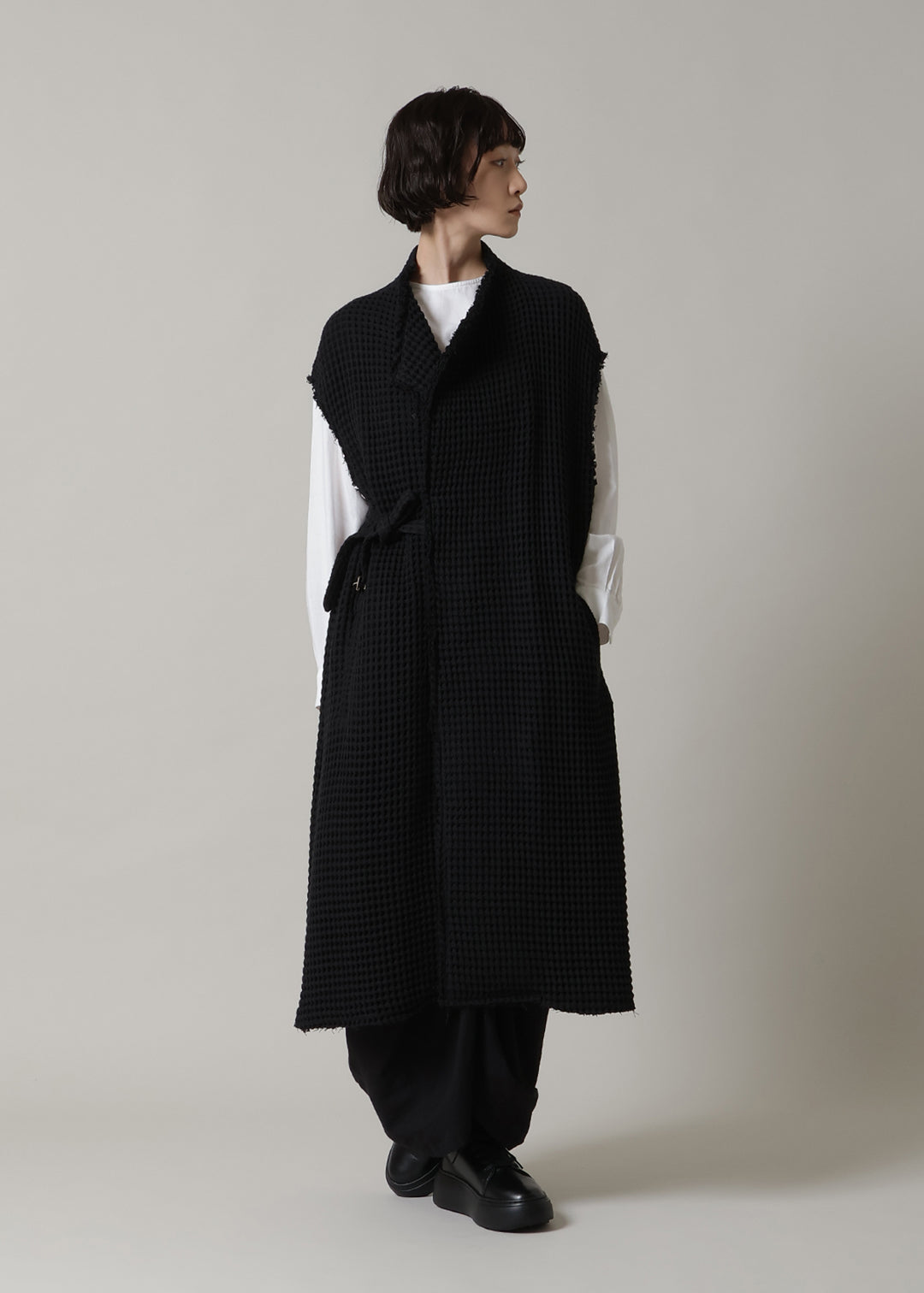 Yuragi Multi Gilet Waffle Gauze