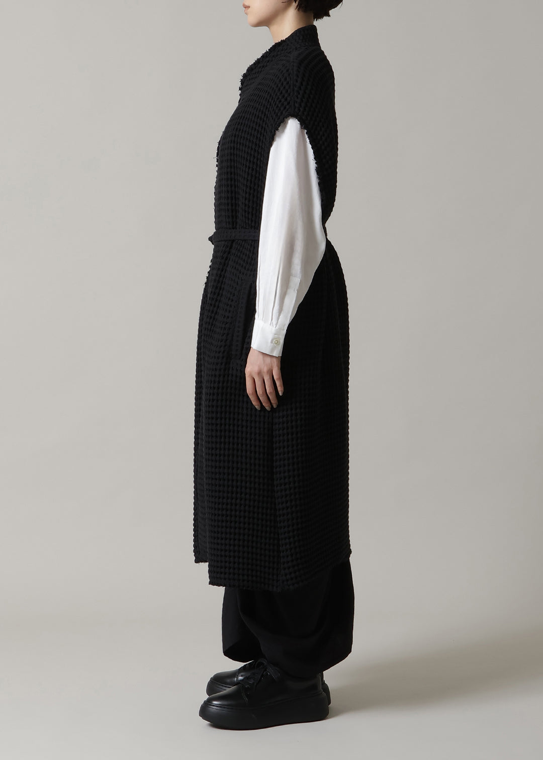 Yuragi Multi Gilet Waffle Gauze