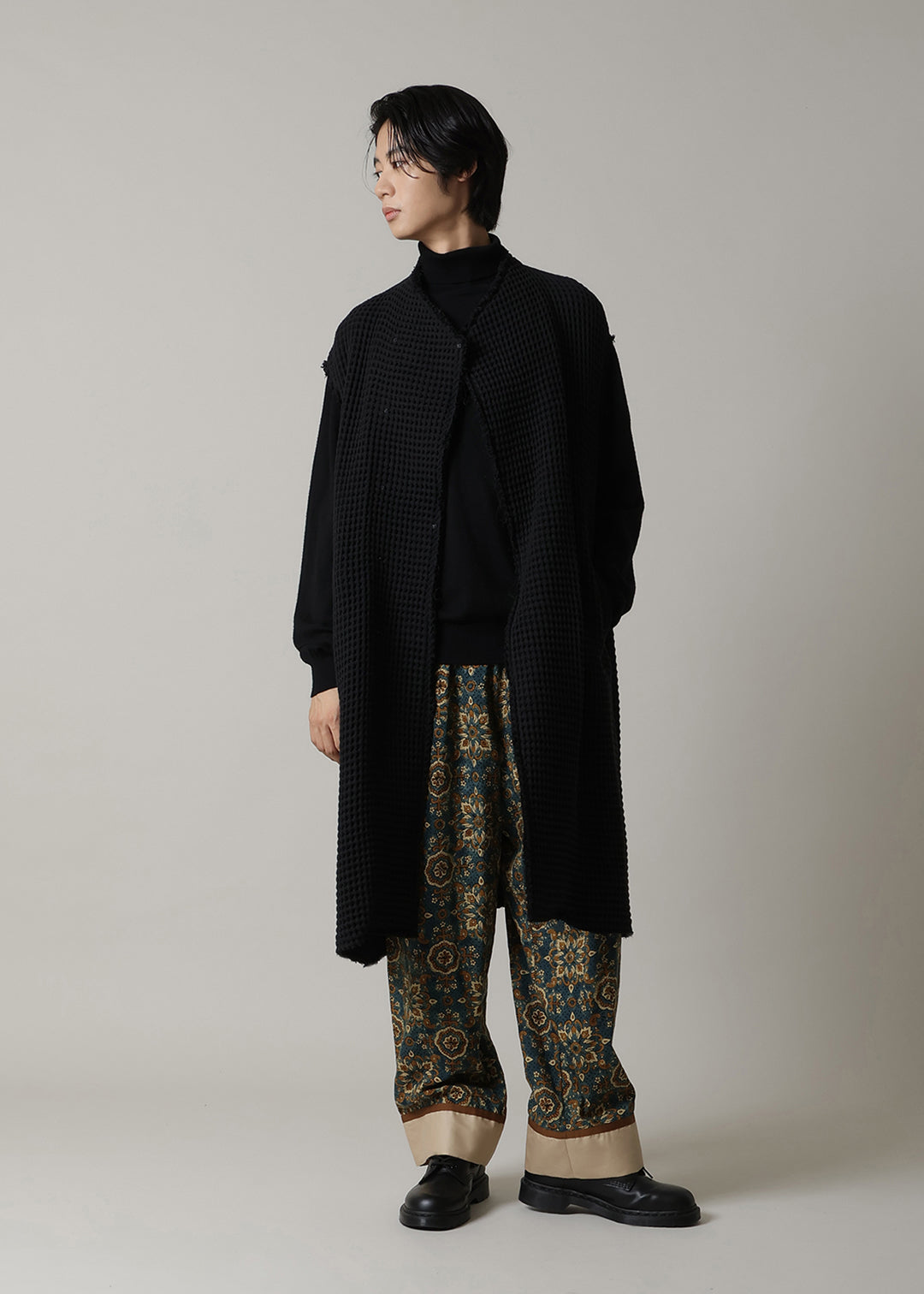 Yuragi Multi Gilet Waffle Gauze