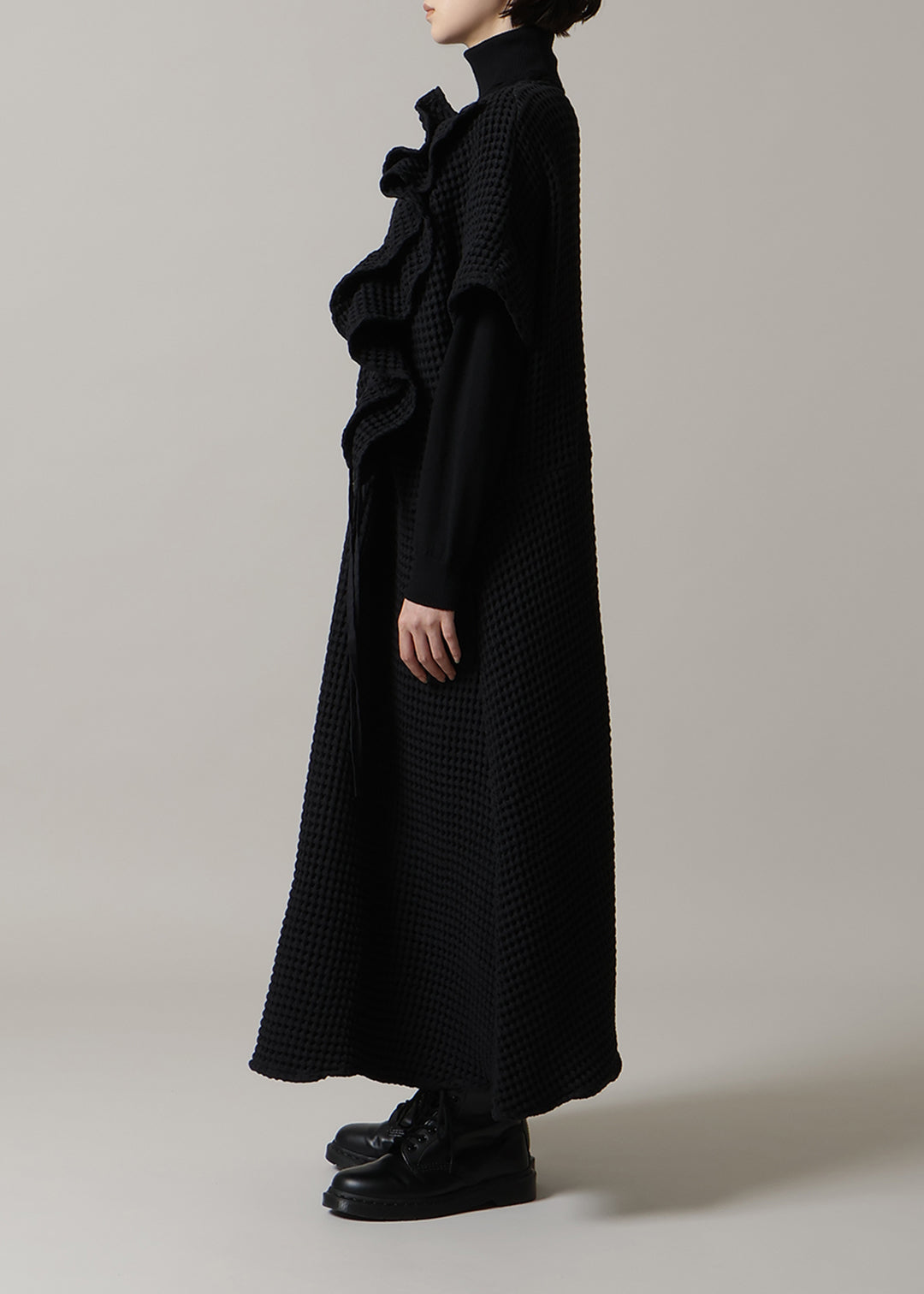 Rhythm Gather Frill OP Waffle Gauze