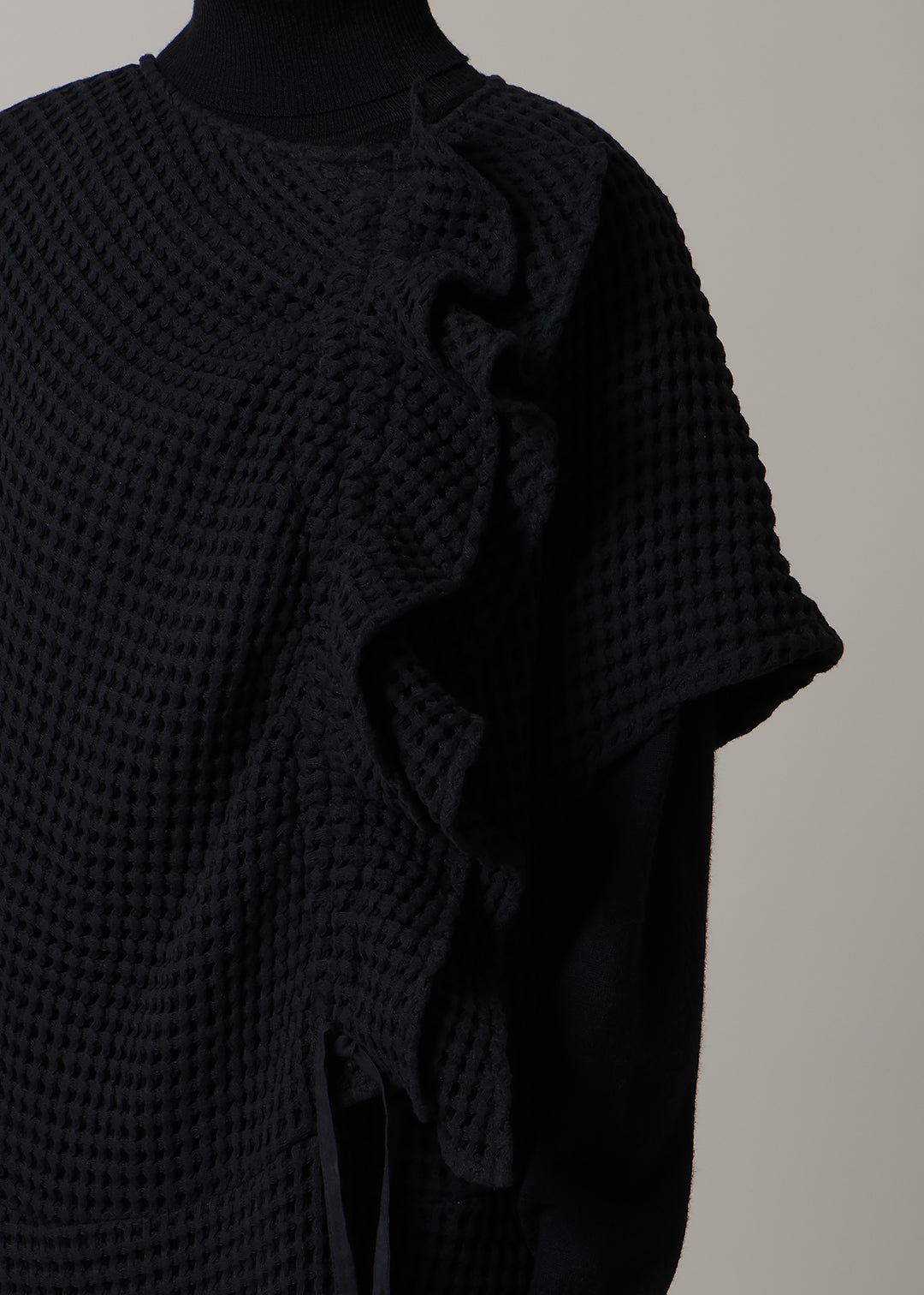 Rhythm Gather Frill OP Waffle Gauze