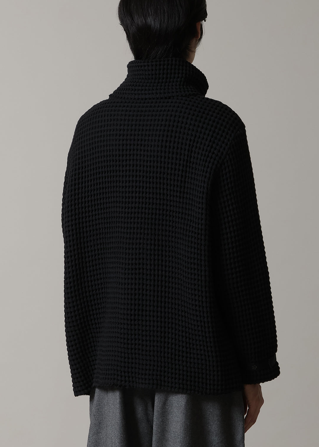 Matou Rolled Neck Tops Waffle Gauze