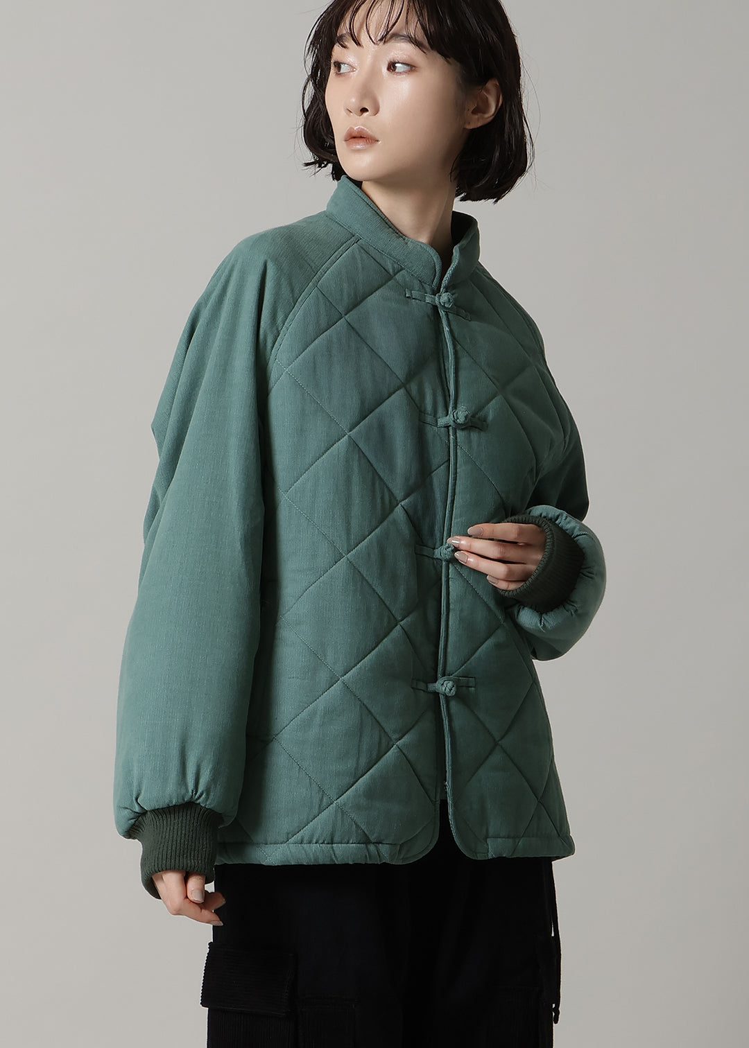 Xing Quilted China Blouson Corduroy