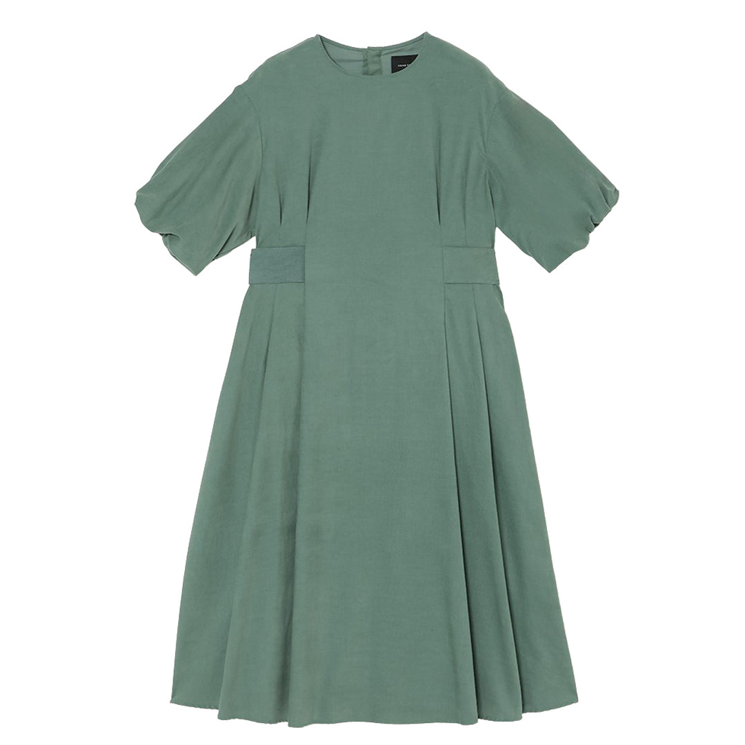 Xing Puff Sleeve One-piece Corduroy