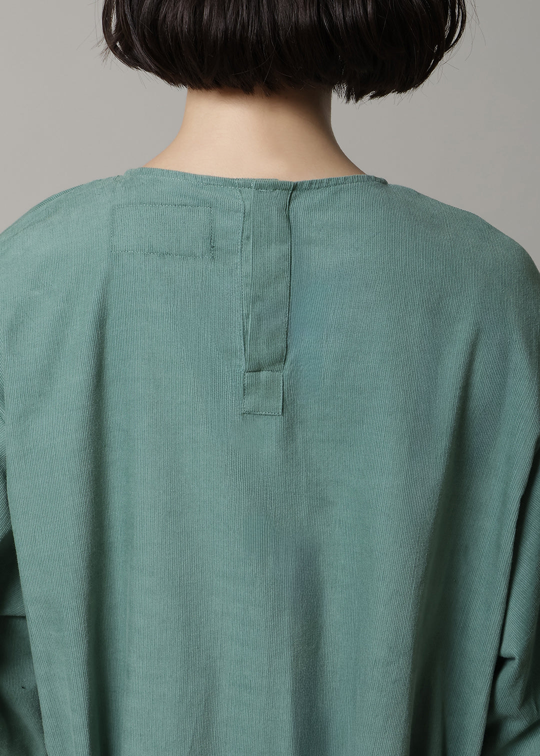 Xing Puff Sleeve One-piece Corduroy