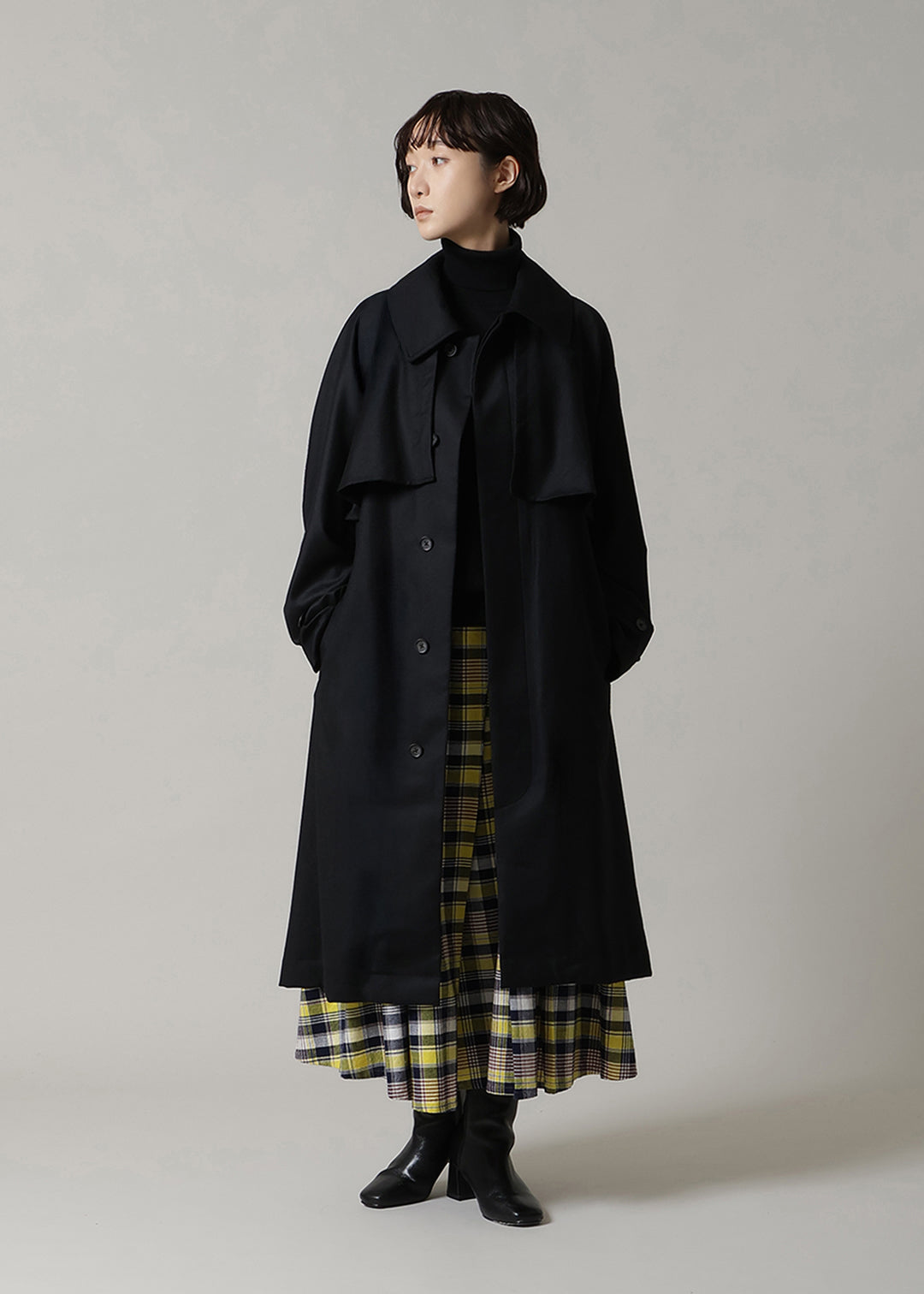 Kaname Flap Tranch Coat Ornello