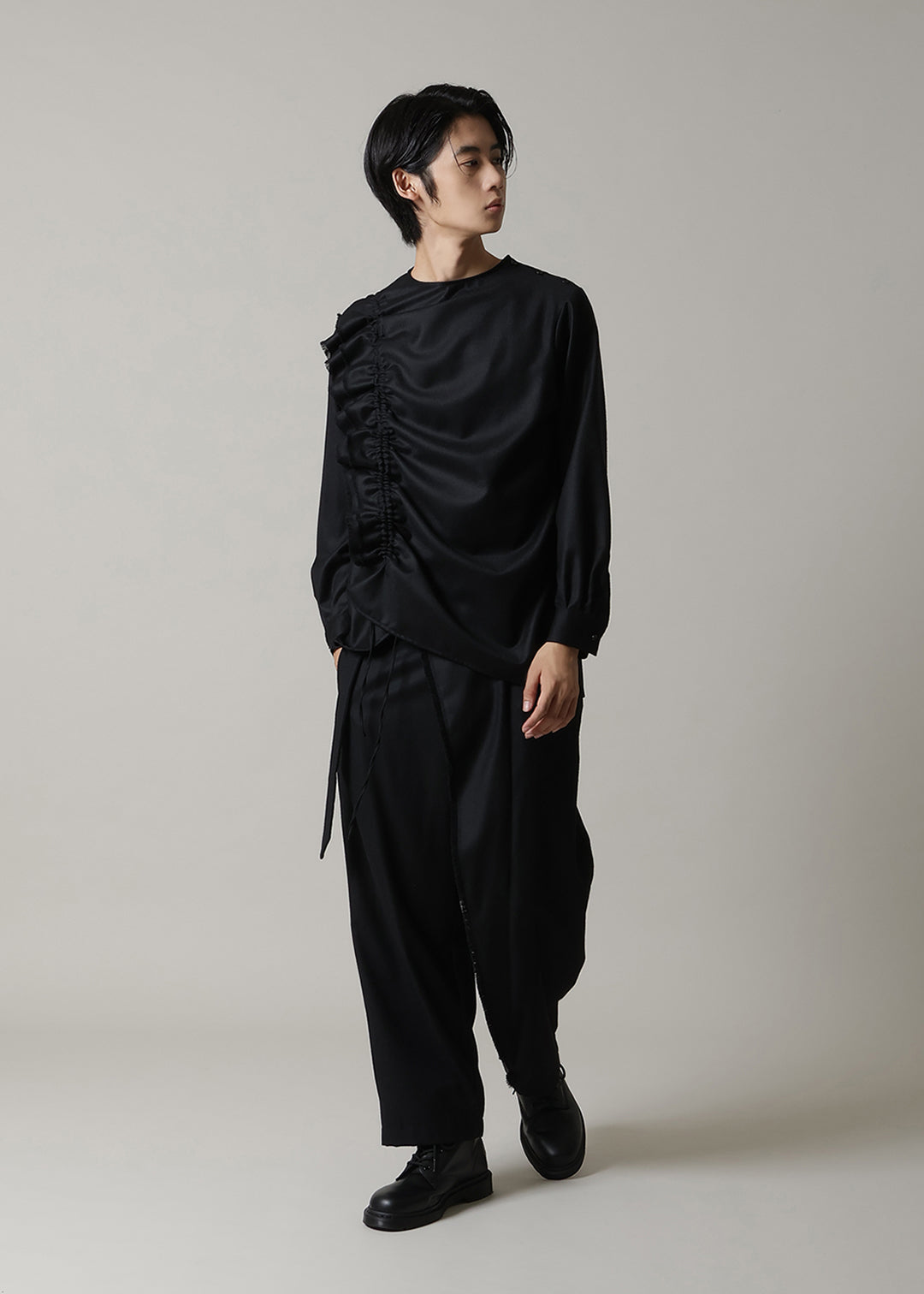 Rhythm Gather Frill Shirt Ornello