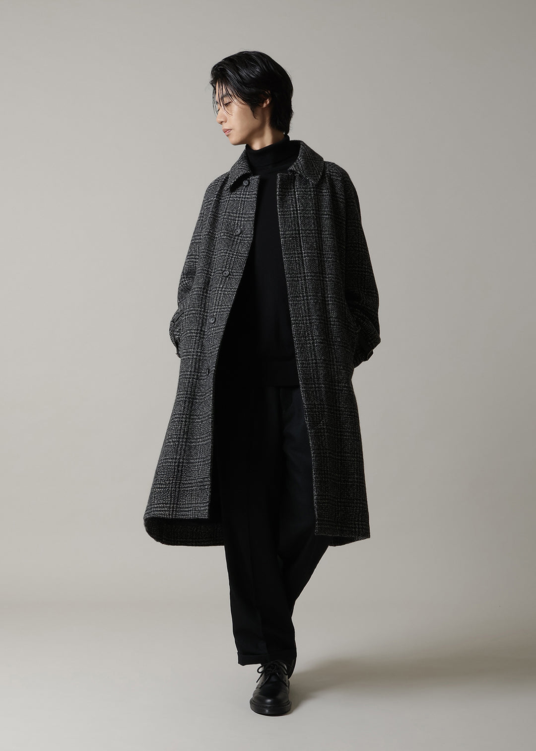 Kaname Trench Coat Modura check