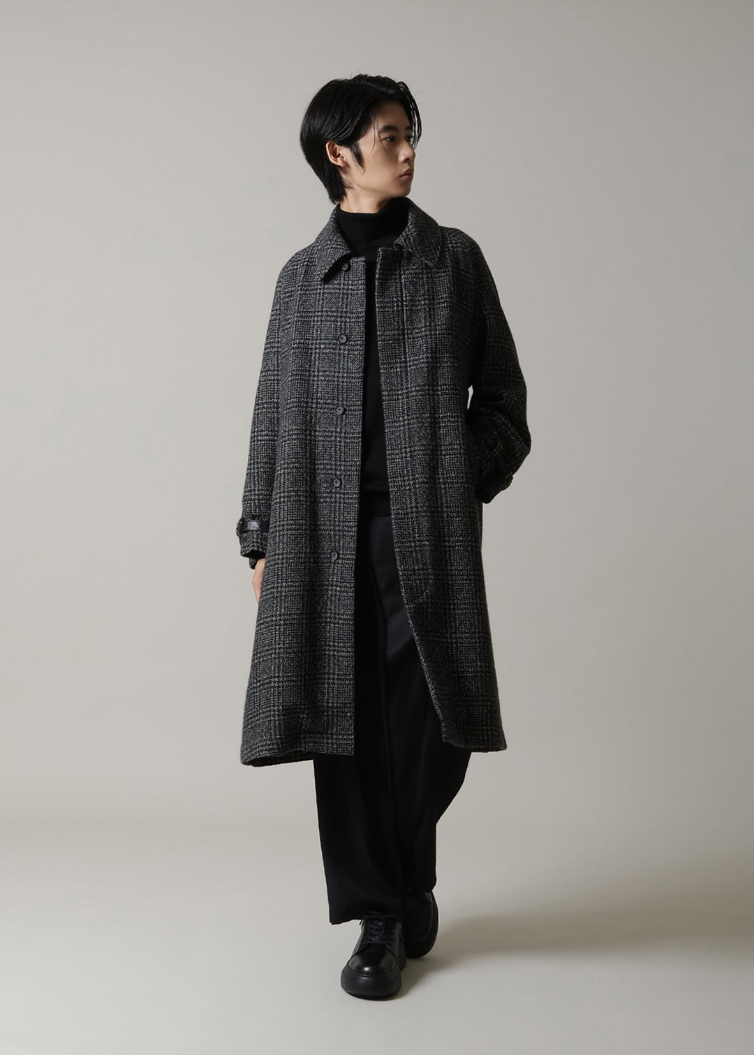 Kaname Trench Coat Modura check