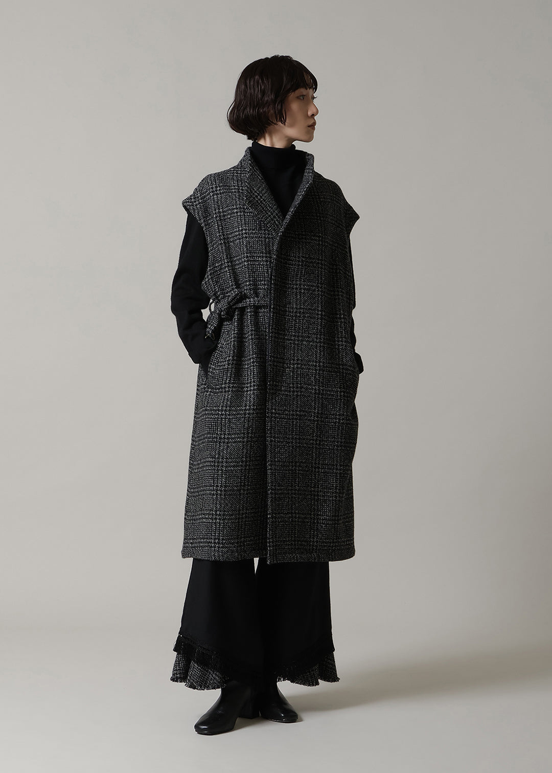 Yuragi Multi Gilet Modura check