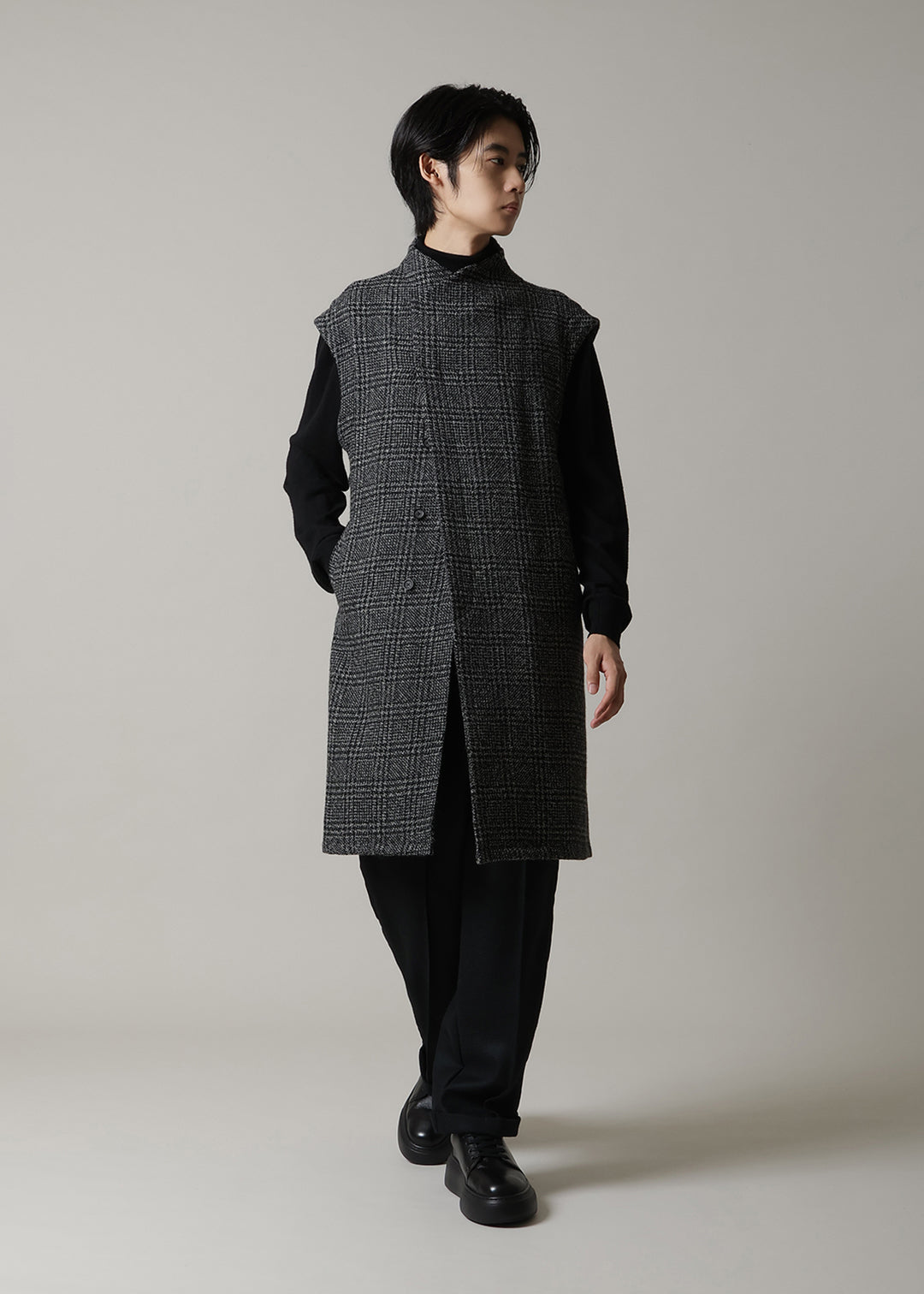 Yuragi Multi Gilet Modura check