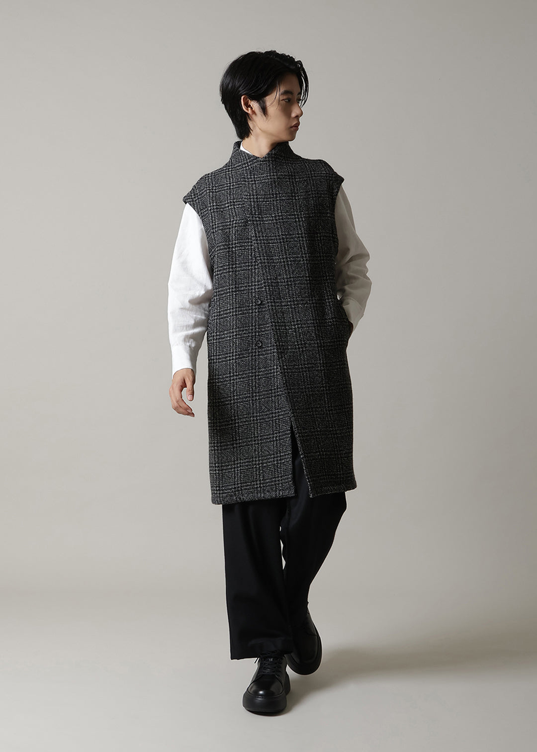 Yuragi Multi Gilet Modura check