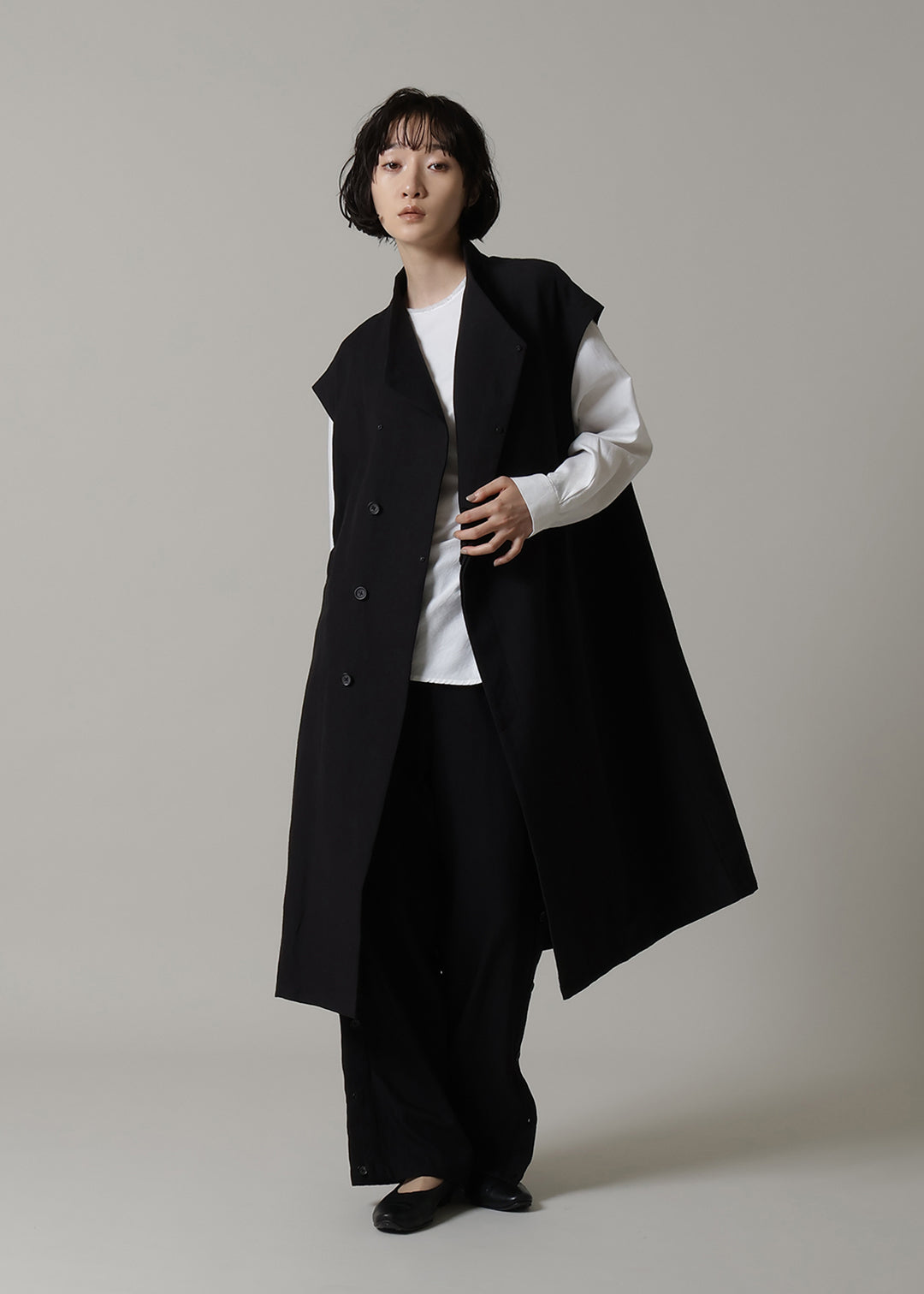 Yuragi Multi Gilet Linen Khadi