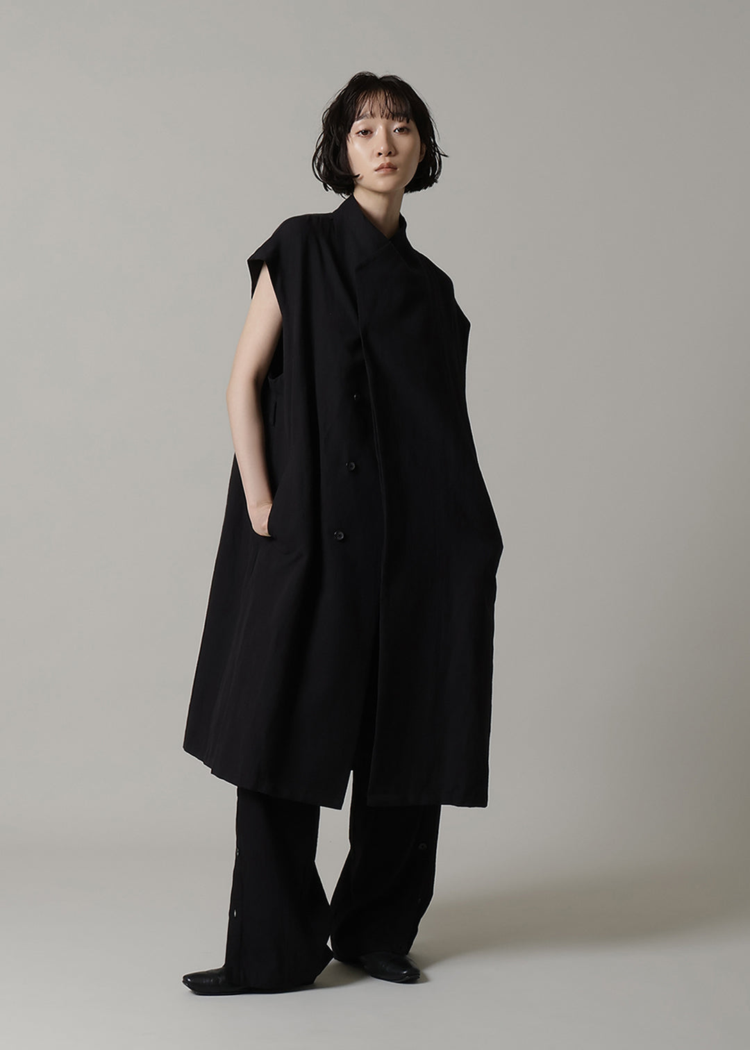 Yuragi Multi Gilet Linen Khadi