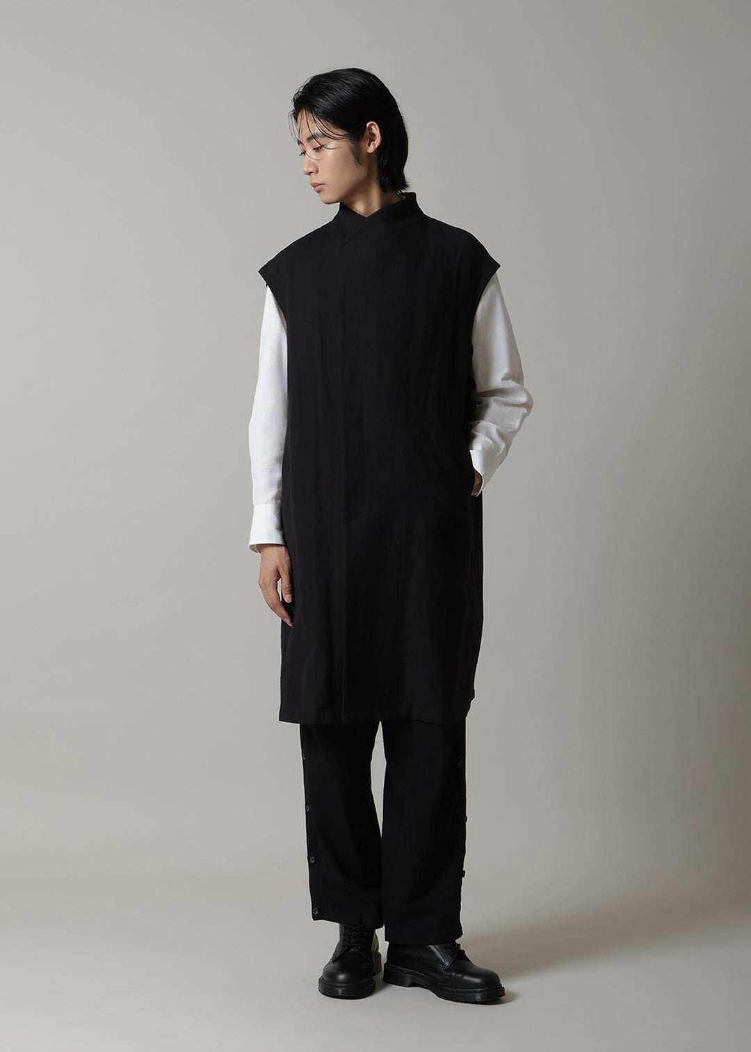 Yuragi Multi Gilet Linen Khadi