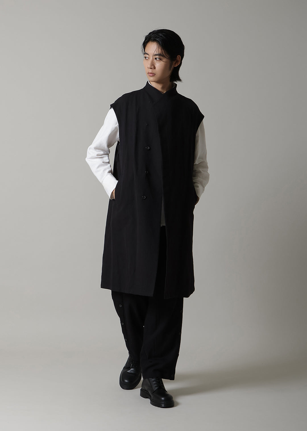 Yuragi Multi Gilet Linen Khadi