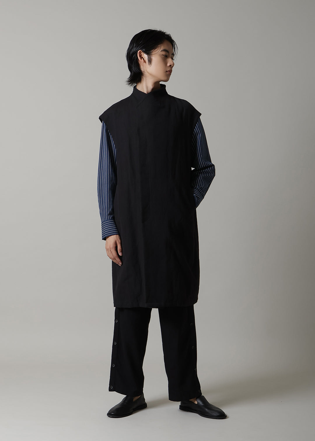 Yuragi Multi Gilet Linen Khadi