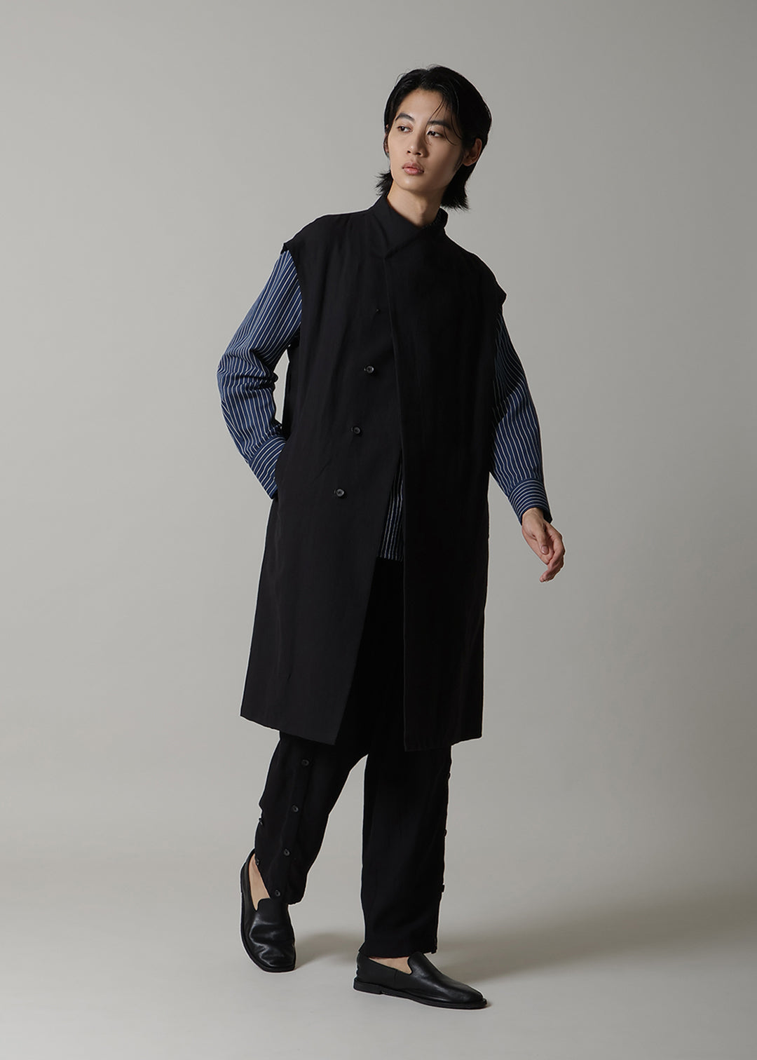 Yuragi Multi Gilet Linen Khadi