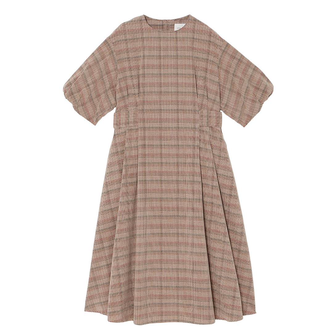 Xing Puff Sleeve One-piece Corduroy