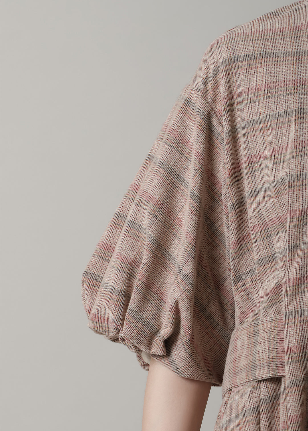 Xing Puff Sleeve One-piece Corduroy