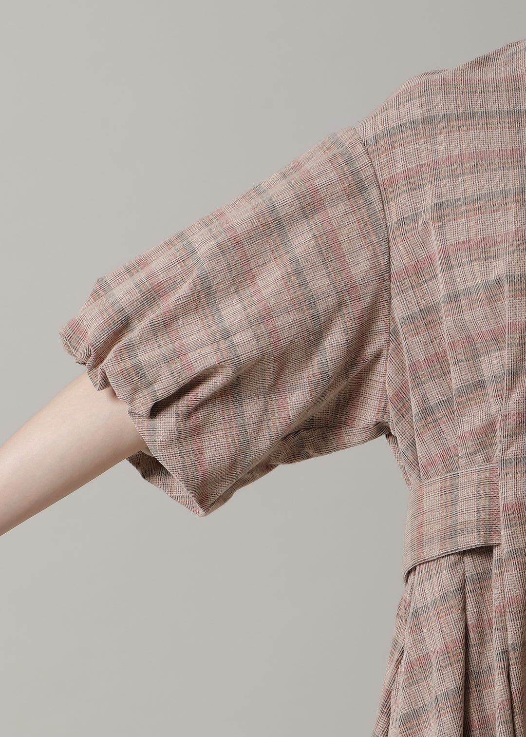 Xing Puff Sleeve One-piece Corduroy