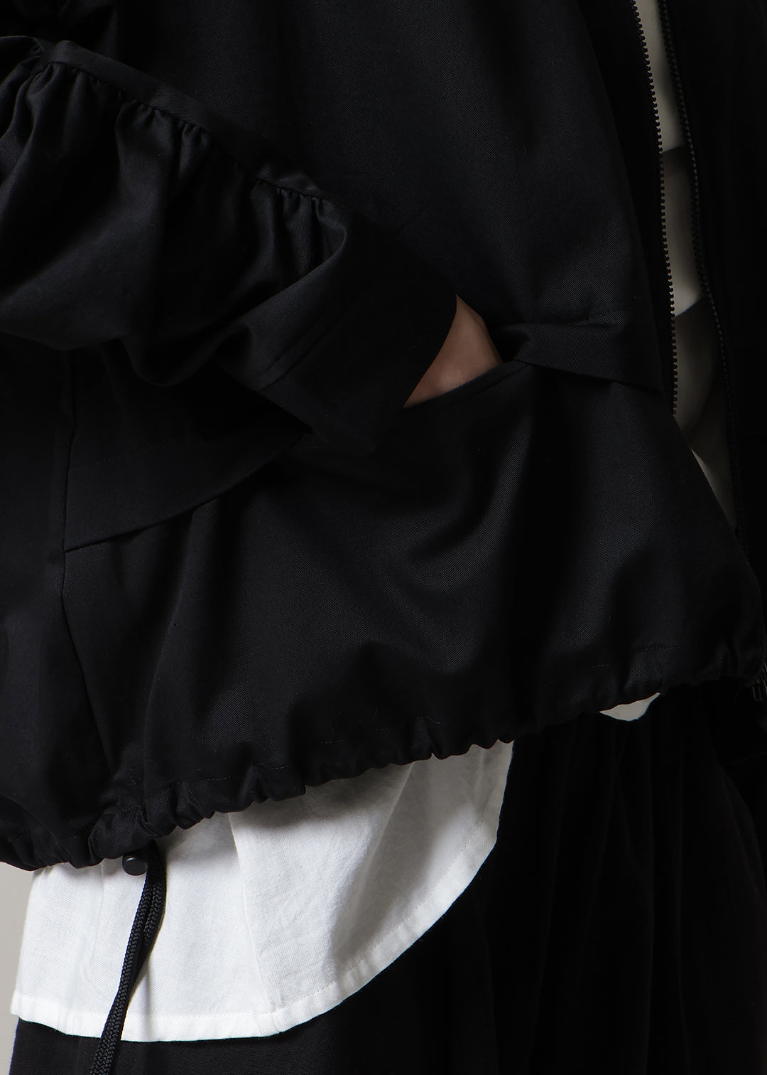 Rhythm Gathered Sleeve Jacket Chino