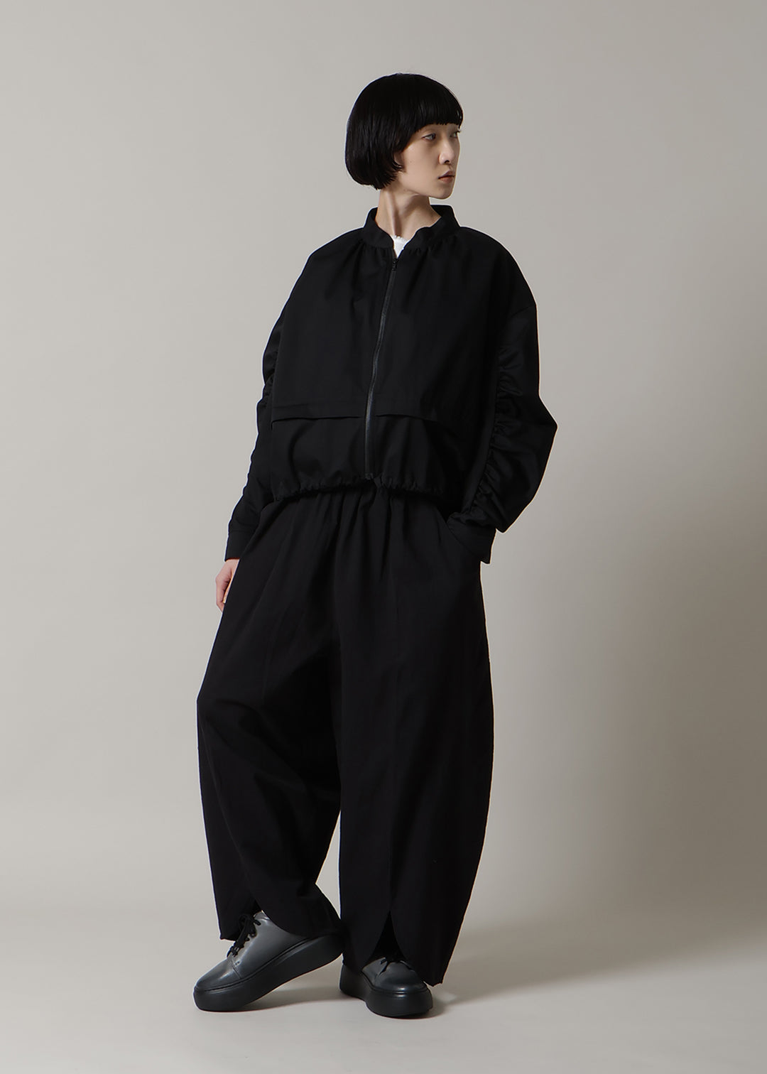 Rhythm Gathered Sleeve Jacket Chino