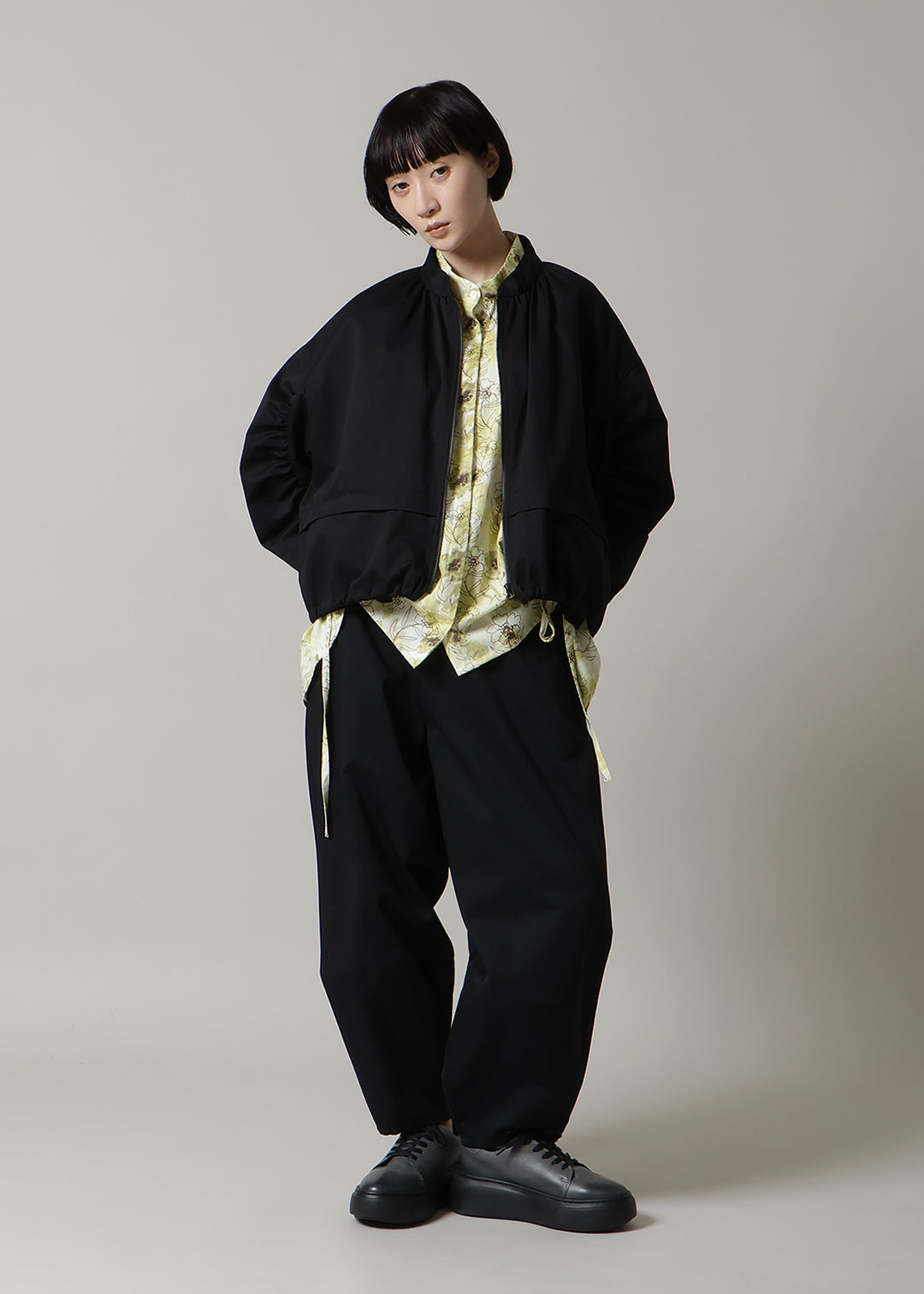 Rhythm Gathered Sleeve Jacket Chino