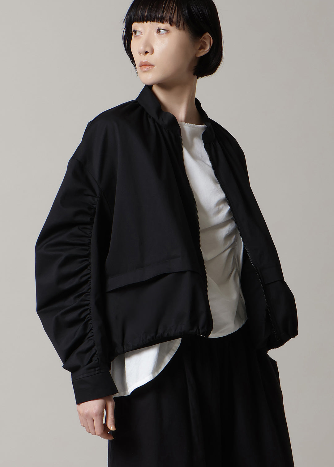 Rhythm Gathered Sleeve Jacket Chino