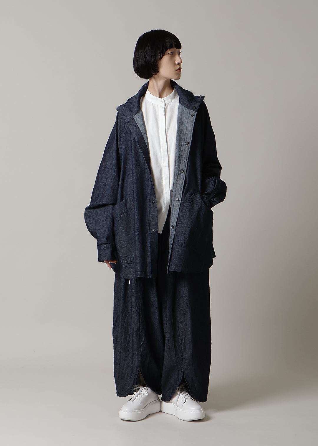 Matou Big A-line Coat Denim