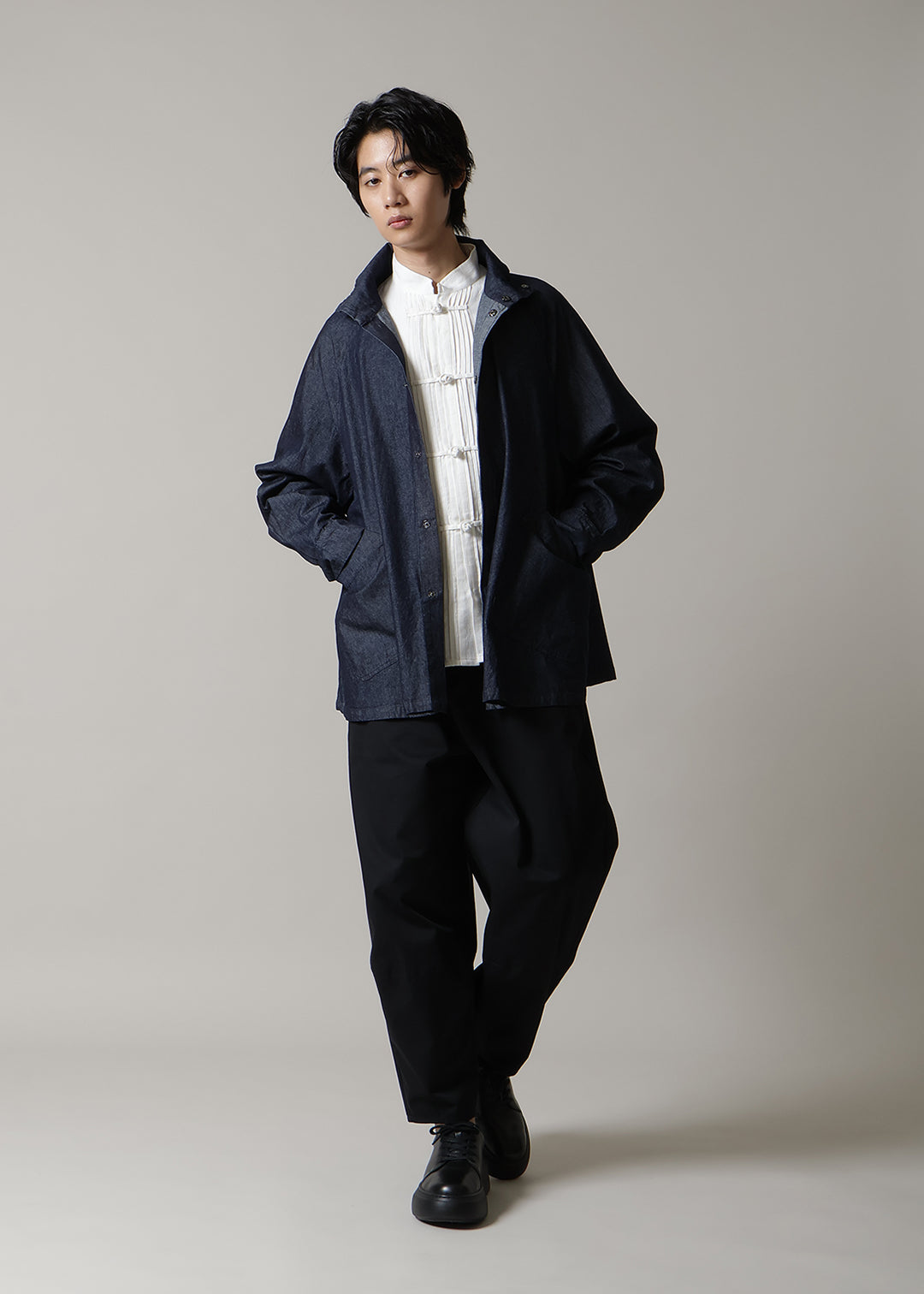 Matou Big A-line Coat Denim – マザーハウス 公式サイト