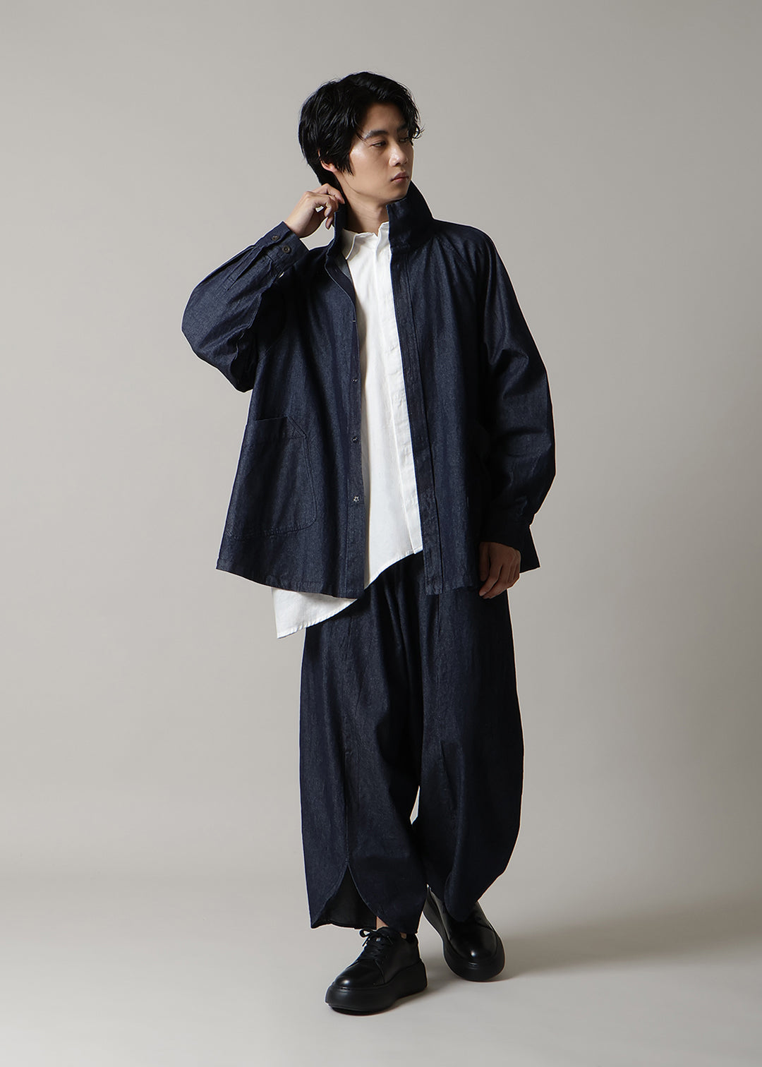 Matou Big A-line Coat Denim