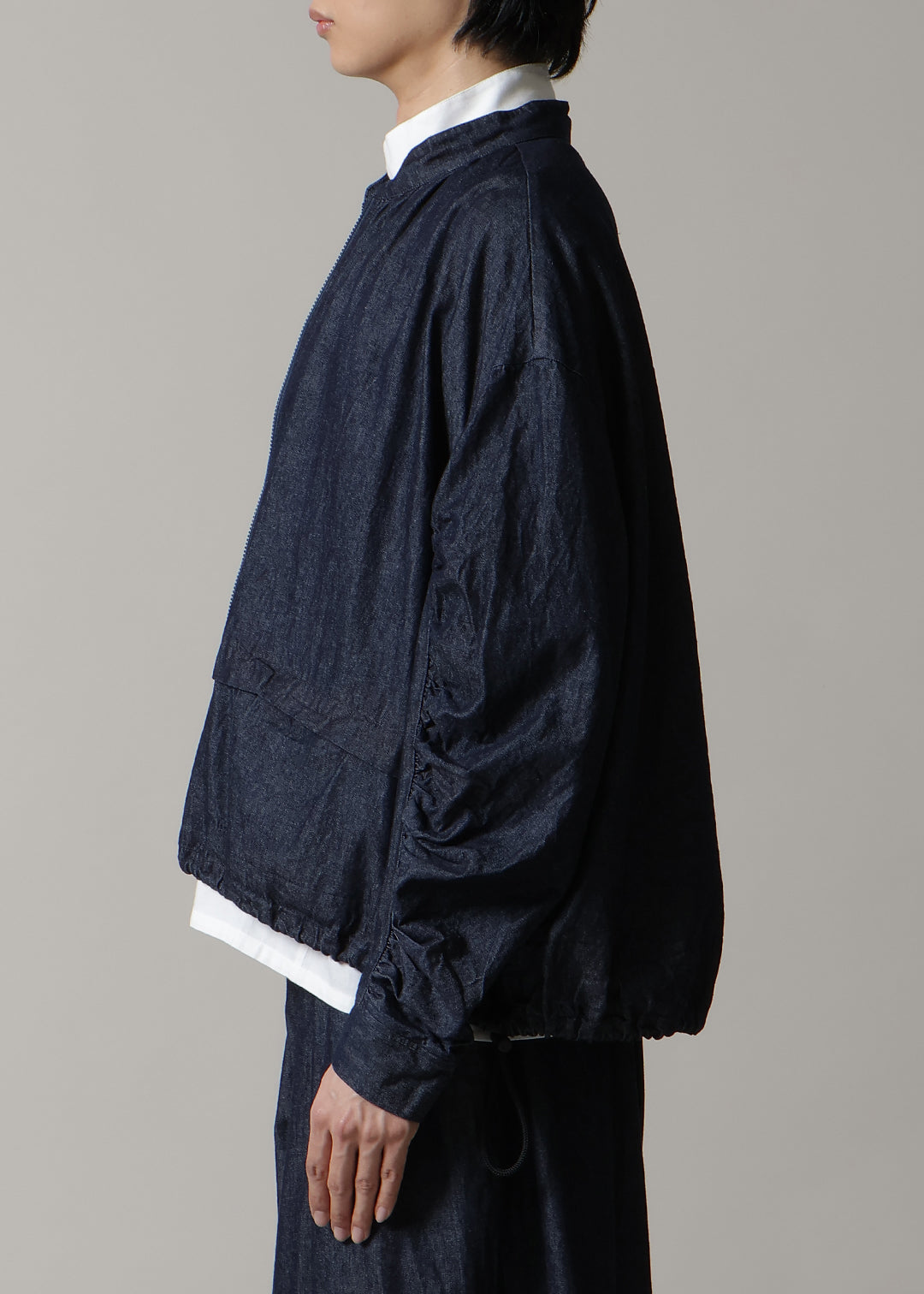 Rhythm Gathered Sleeve Jacket Denim