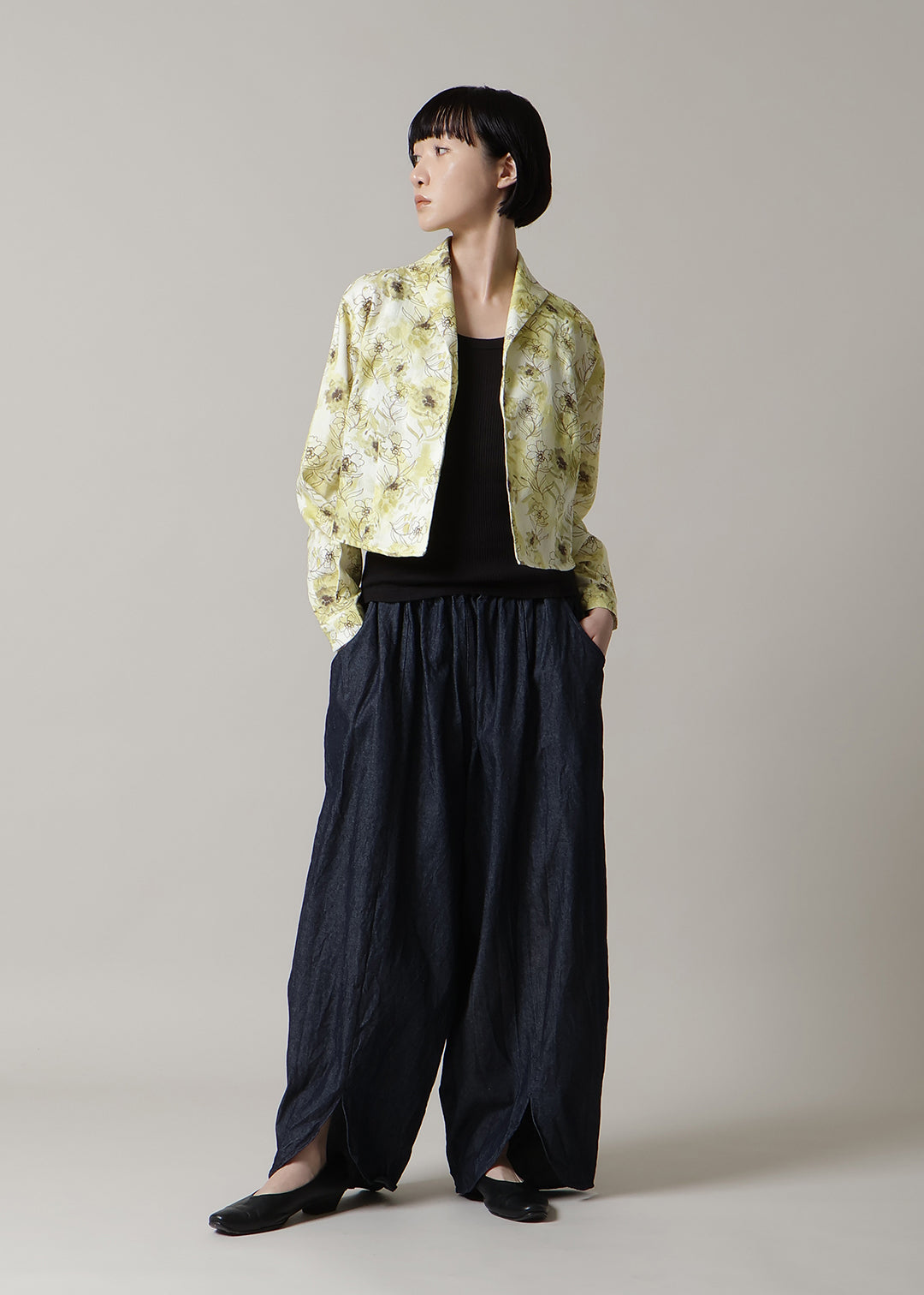 Sculpted Balloon Pants Denim