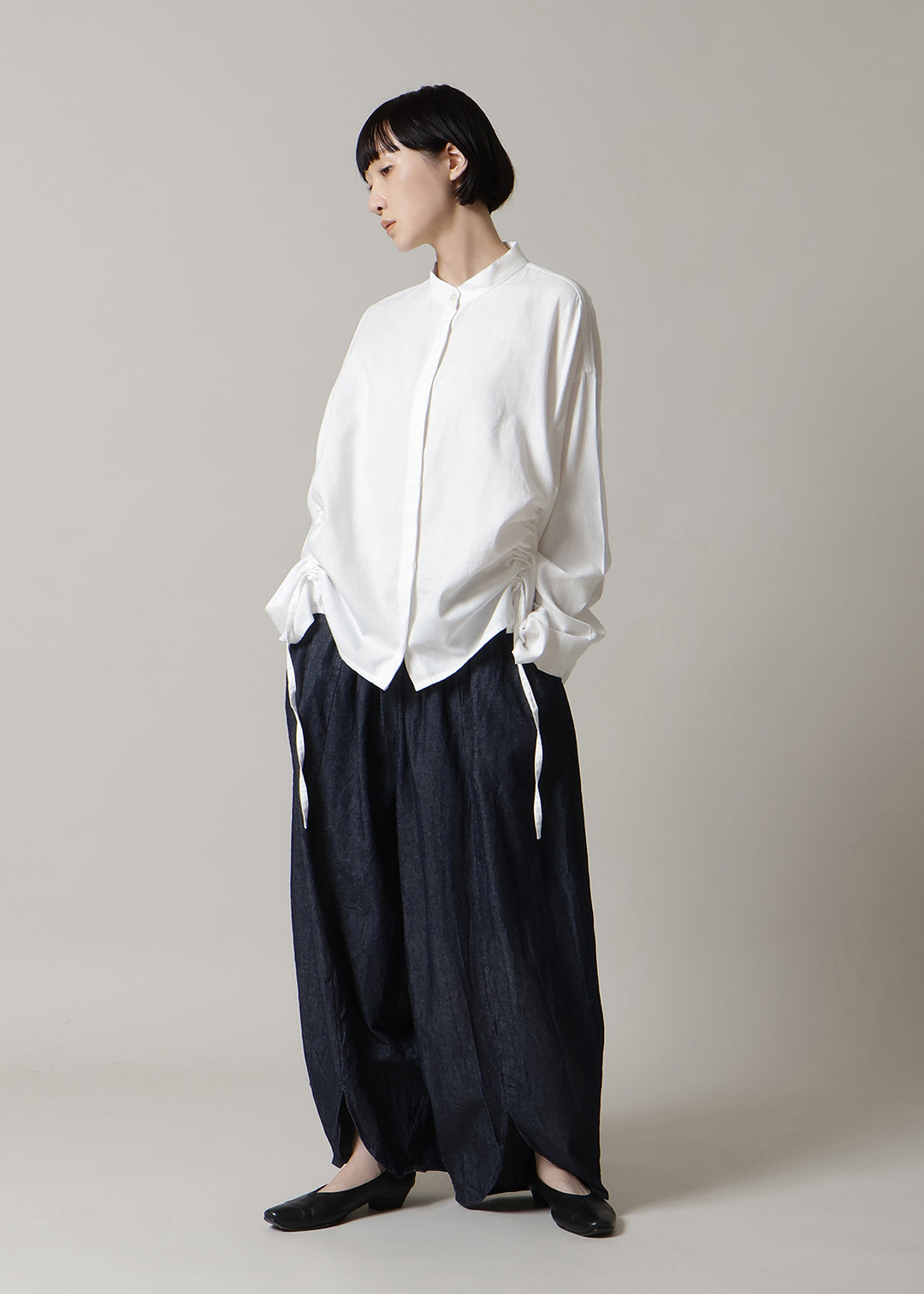 Sculpted Balloon Pants Denim