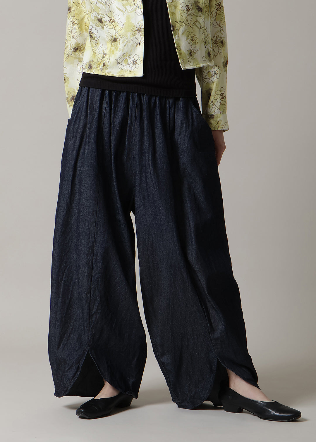 Sculpted Balloon Pants Denim