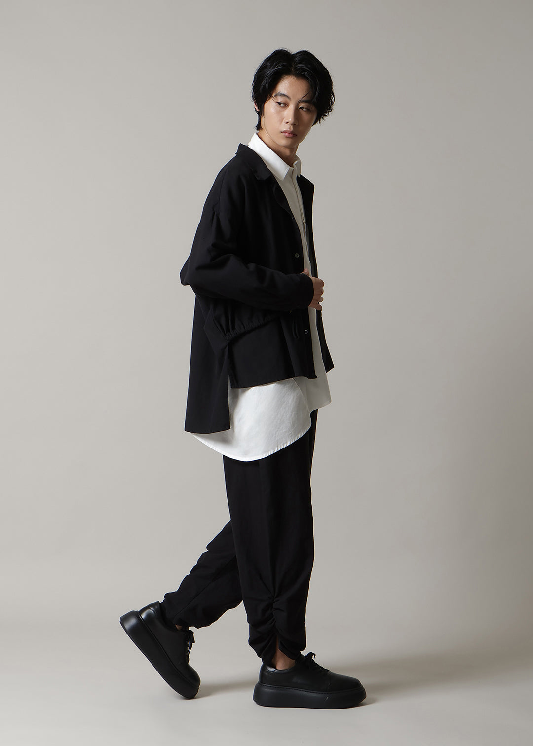 Sculpted Twisted Hem PT 56dt Khadi