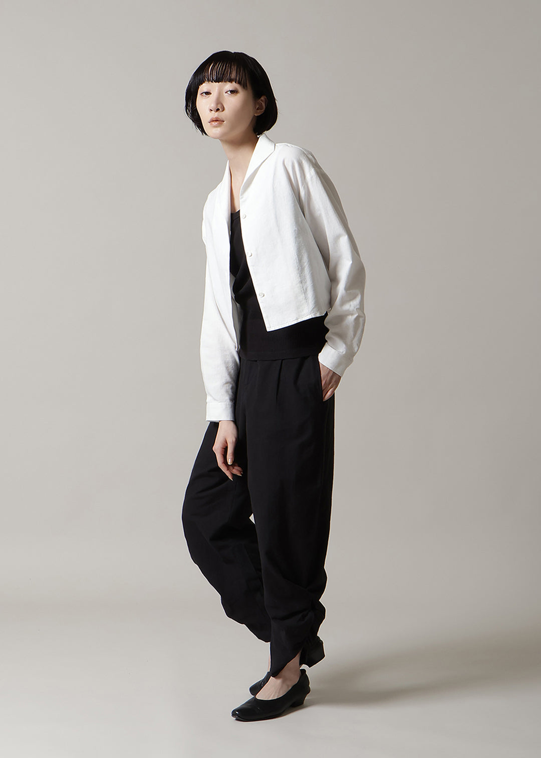 Sculpted Twisted Hem PT 56dt Khadi