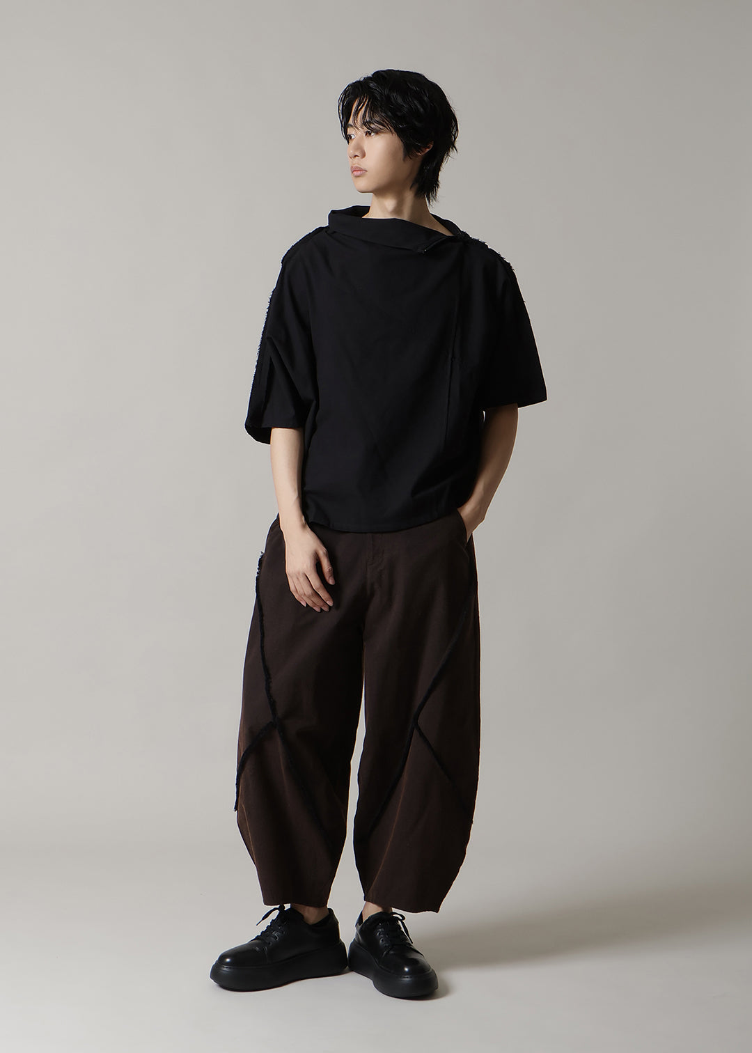 Sculpted Dolman Tops 56dt Khadi