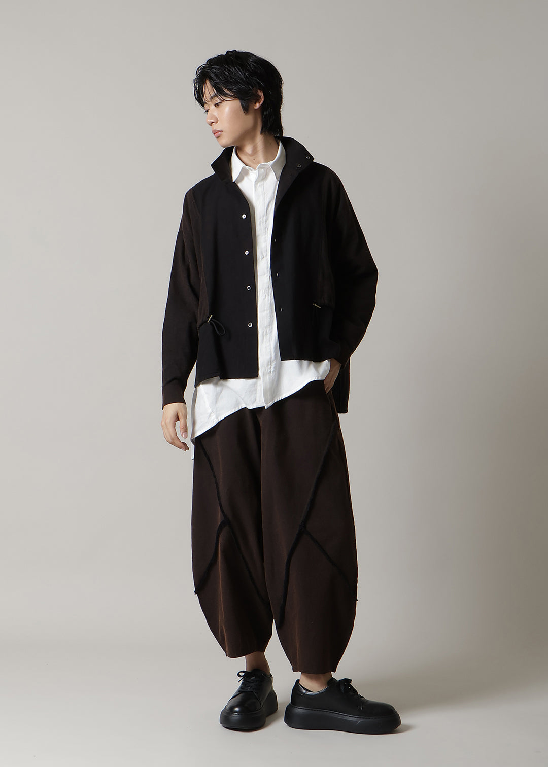 Rhythm Scarf Blouson Washed Khadi