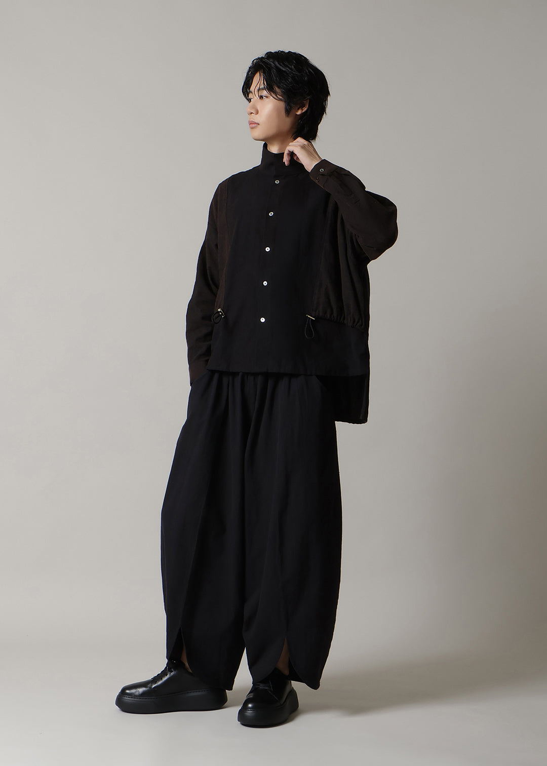 Rhythm Scarf Blouson Washed Khadi