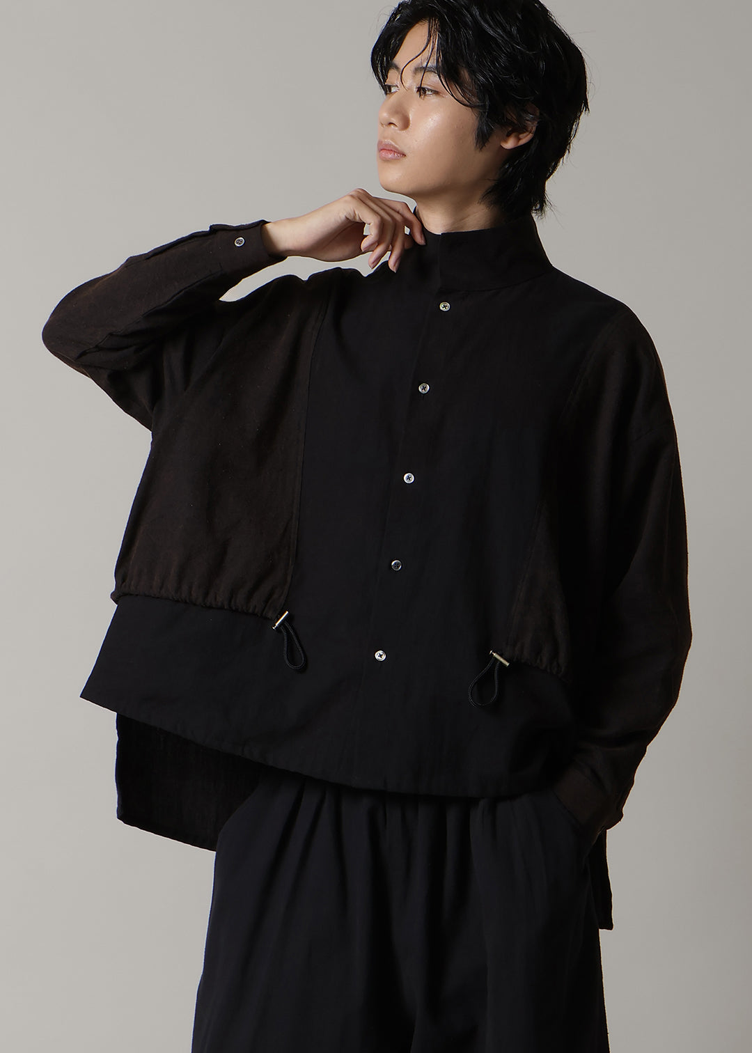 Rhythm Scarf Blouson Washed Khadi