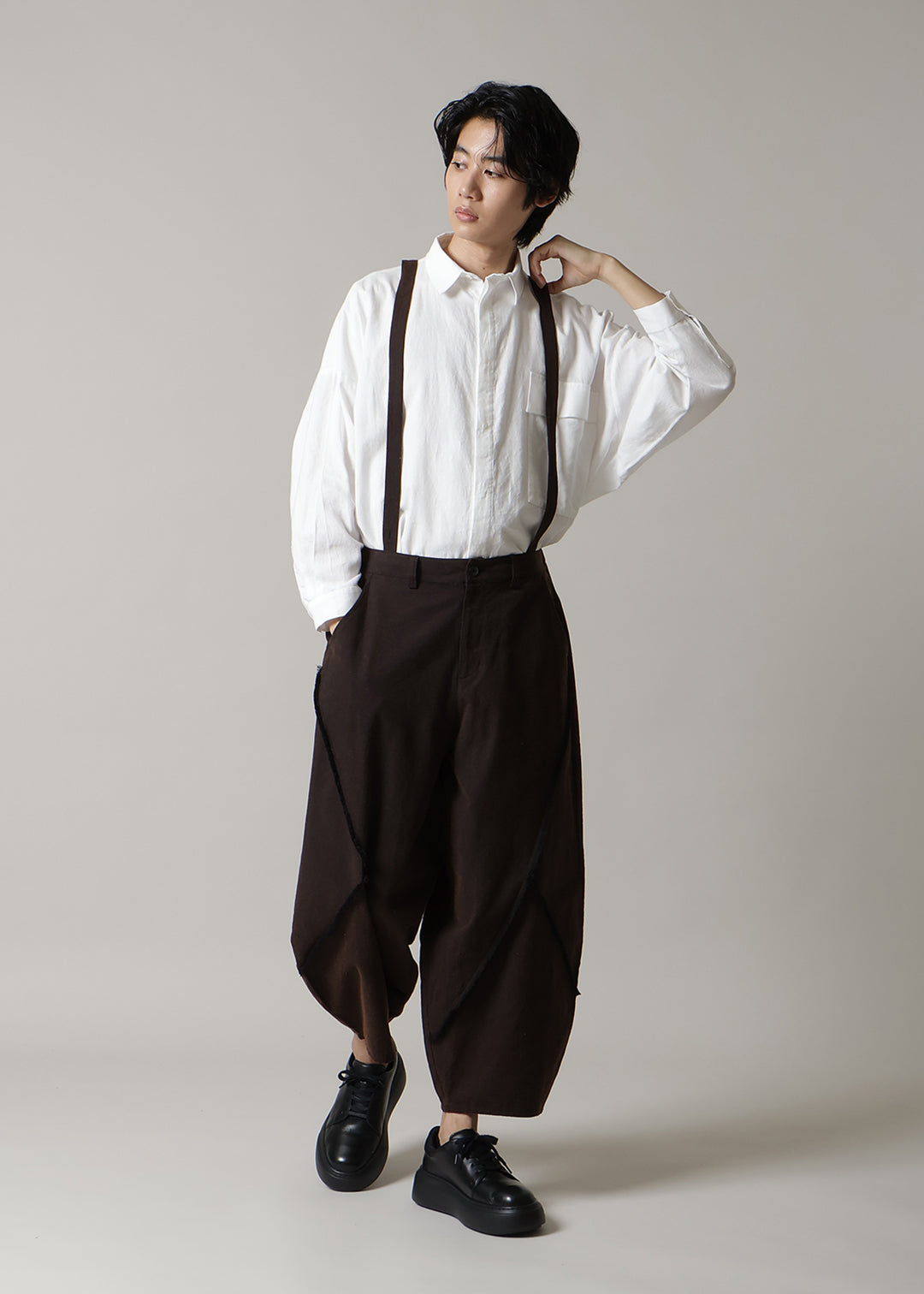 Sculpted Suspender PT Washed Khadi